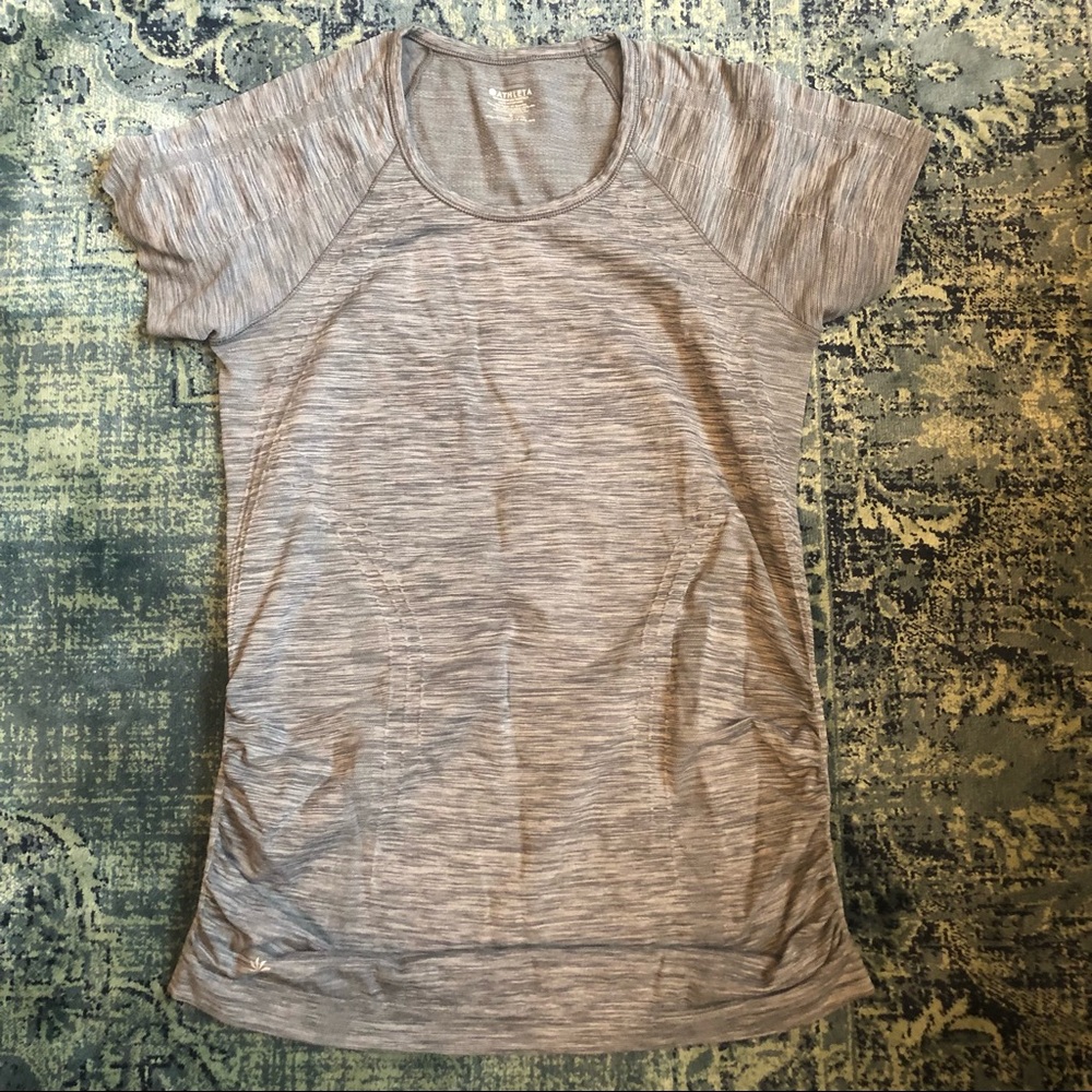 Athleta Ruched Short Sleeve Tee Size S